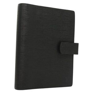 LOUIS VUITTON Epi Agenda GM Day Planner Cover Black R20212 LV Auth 130661